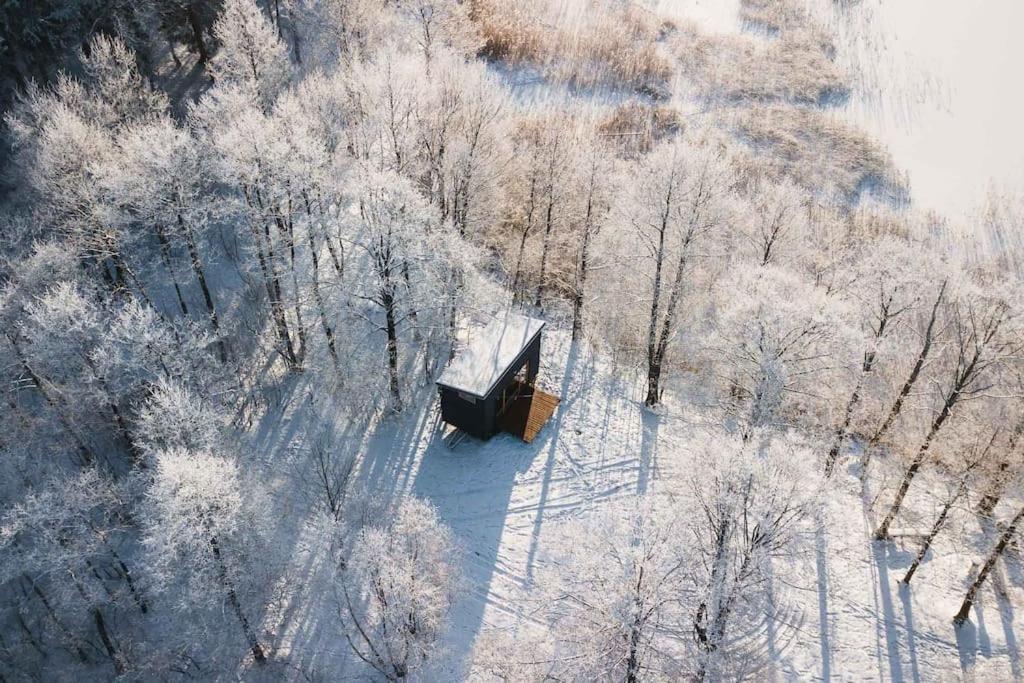 Beautiful Tiny House On The Lake Side. トラカイ エクステリア 写真